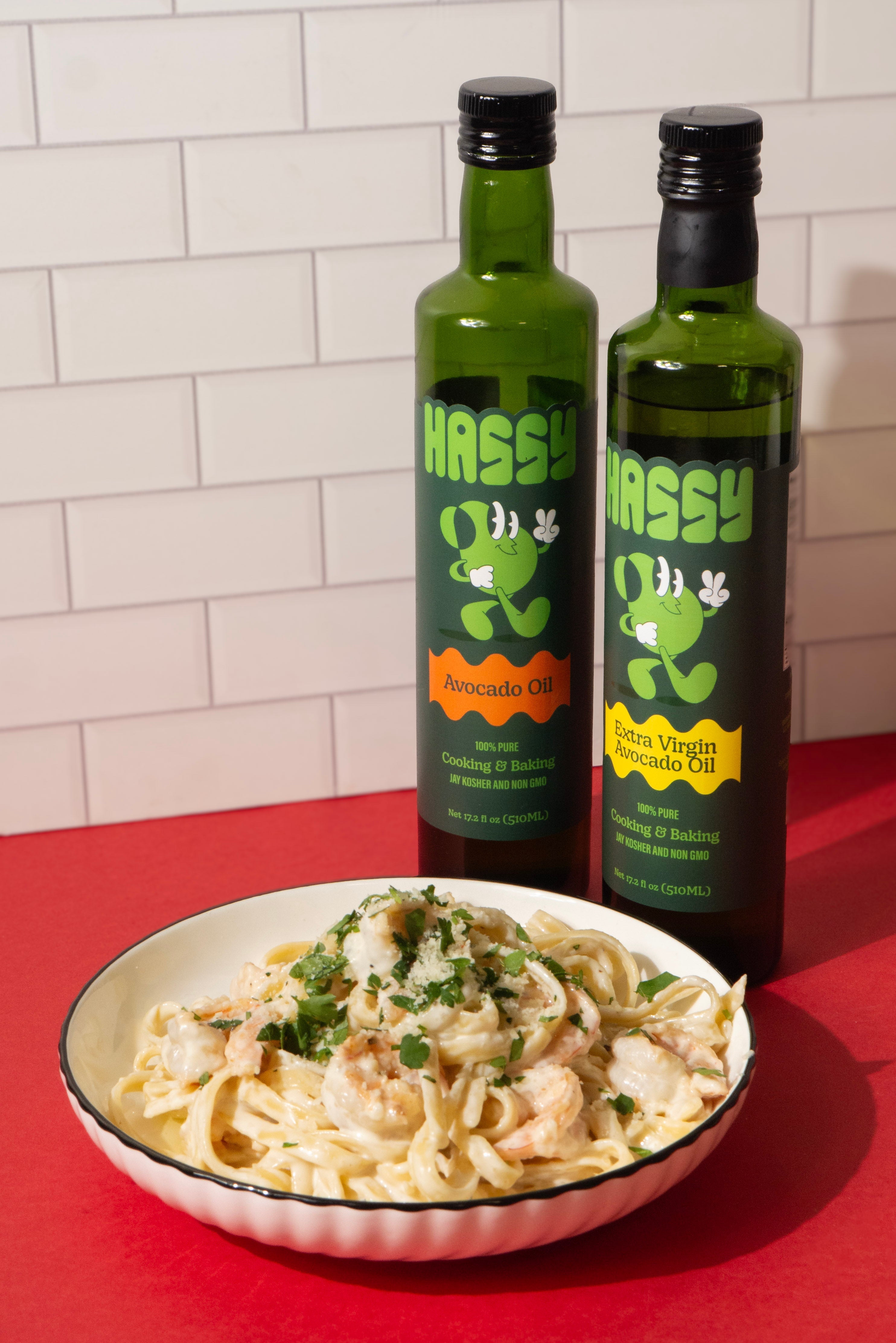 Creamy Shrimp Fettuccine with HASSY Avocado Oil