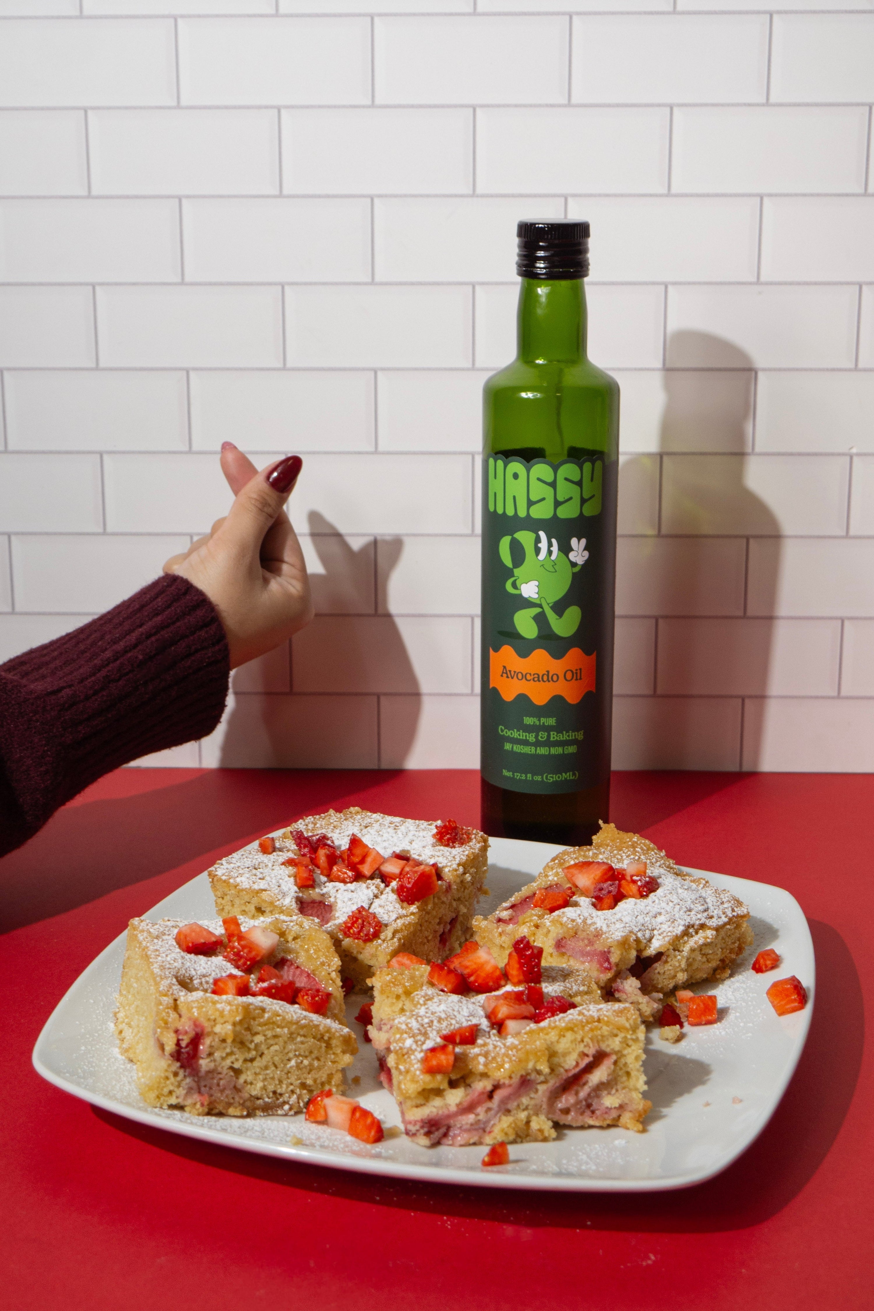 Strawberry Blondies Recipe with HASSY Avocado Oil (No Butter!)